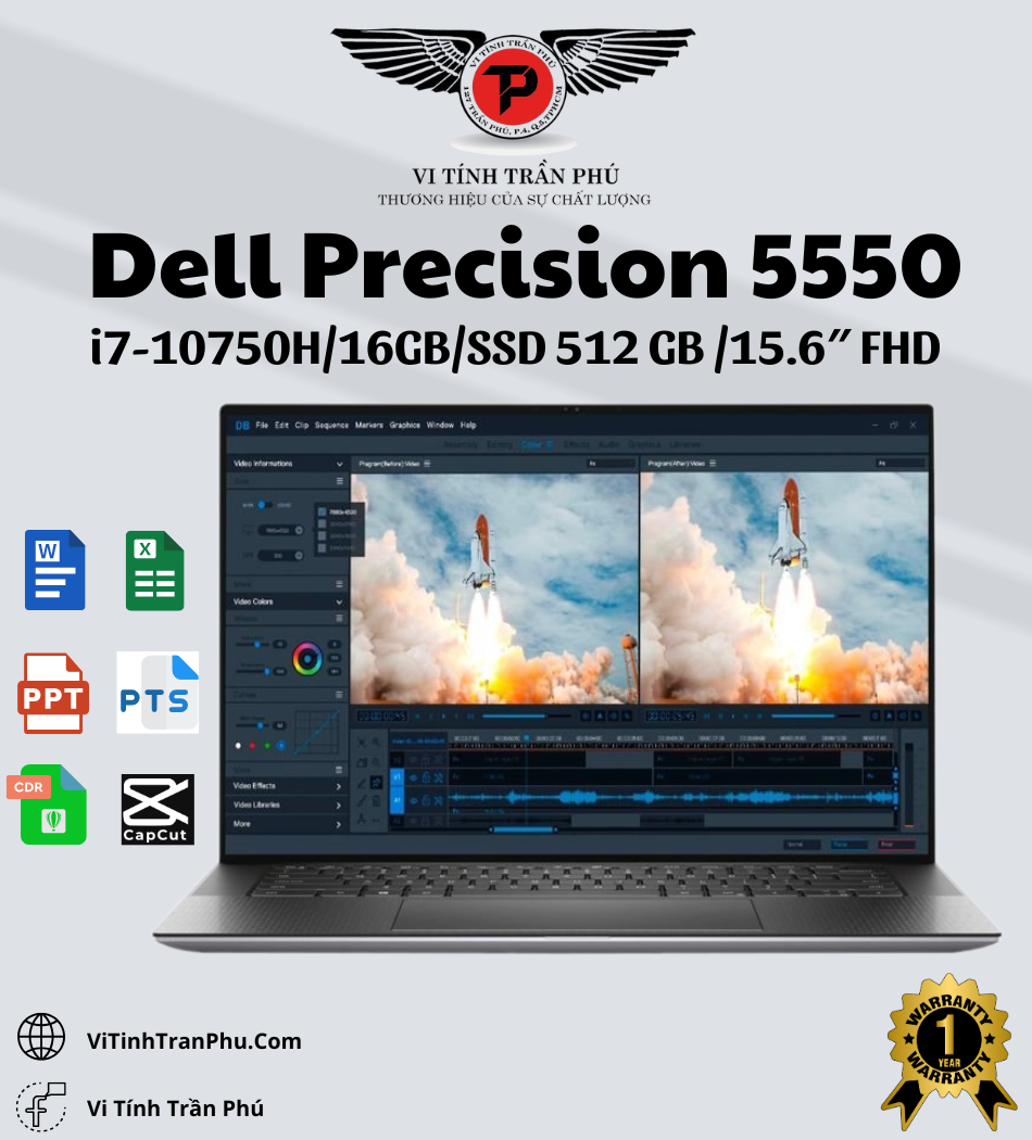 Laptop Dell Precision 5550 - Laptop Đồ Hoạ